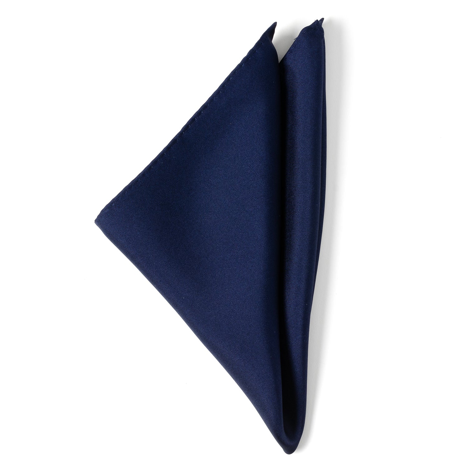  Cufflinks Navy Silk Pocket Square - Default Title - Bonton