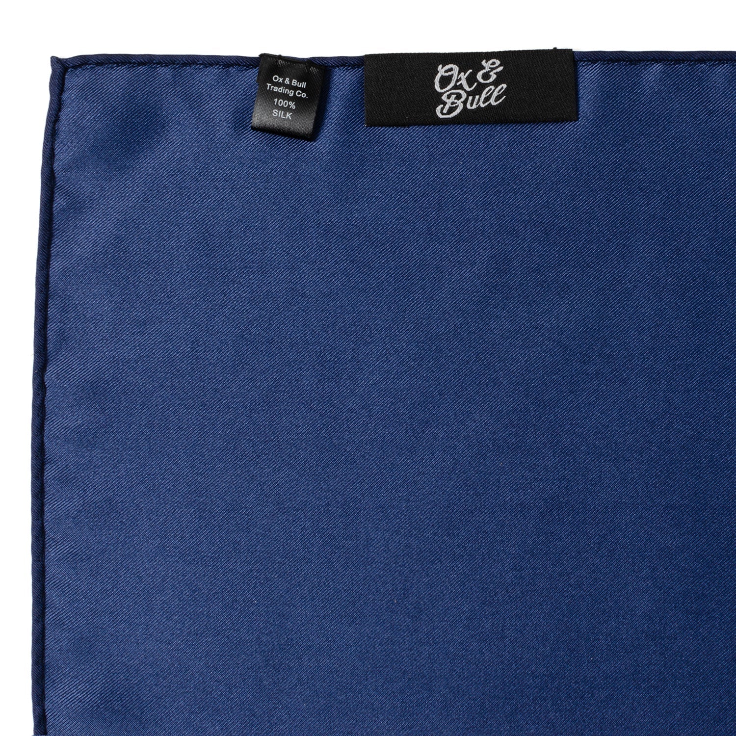  Cufflinks Navy Silk Pocket Square - Default Title - Bonton