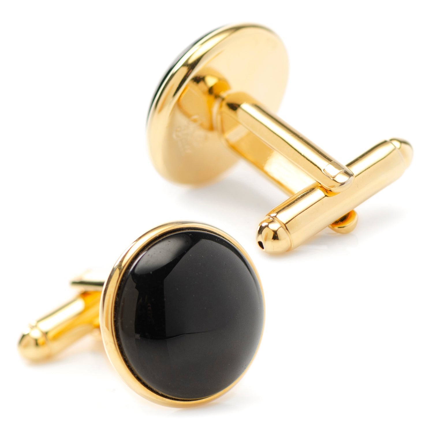  Cufflinks Gold and Onyx Cufflinks - Default Title - Bonton