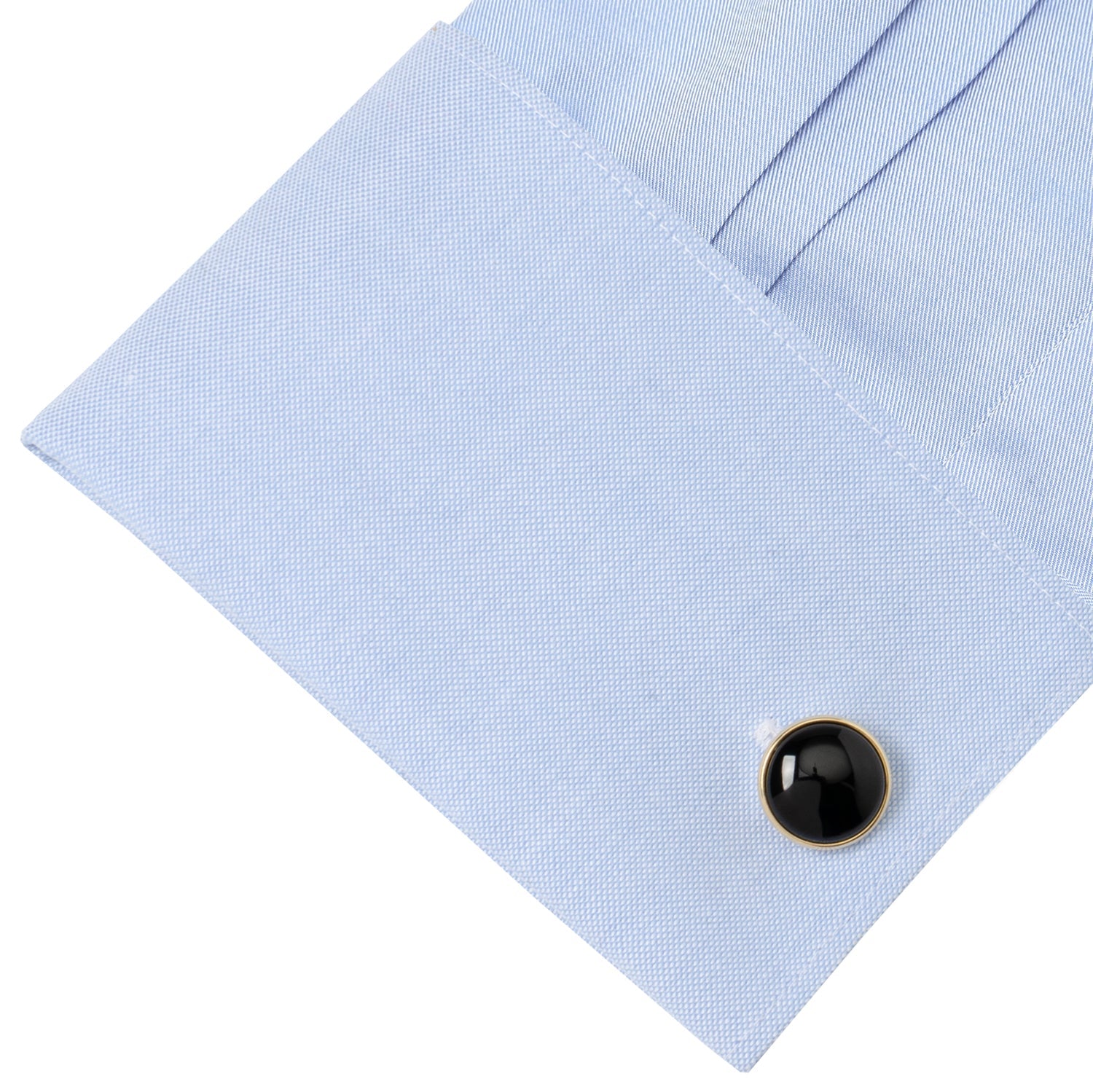  Cufflinks Gold and Onyx Cufflinks - Default Title - Bonton