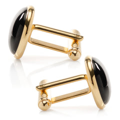 Gold and Onyx Cufflinks