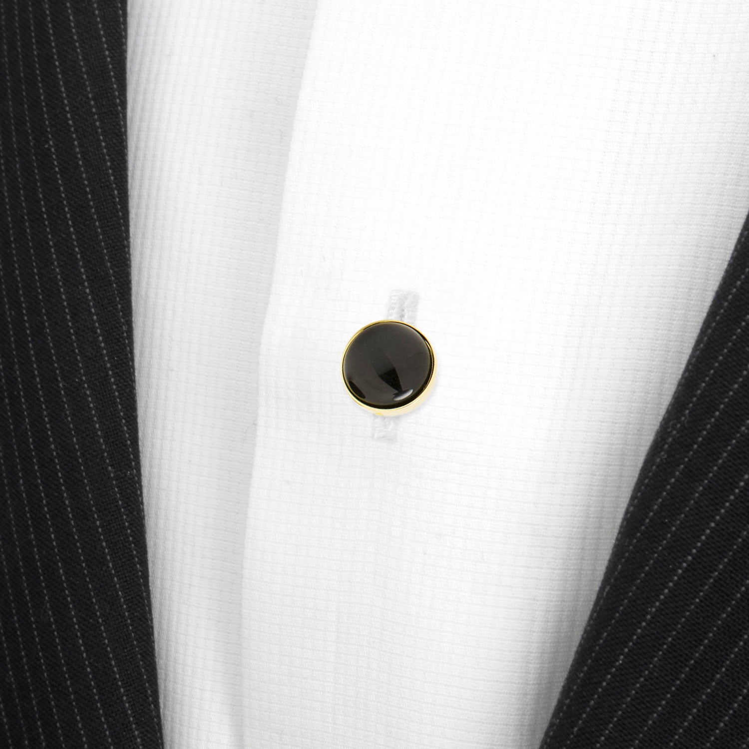  Cufflinks Gold and Onyx 5-Studs - Default Title - Bonton