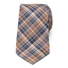 Gray Plaid Men's Tie