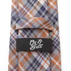 Gray Plaid Men's Tie