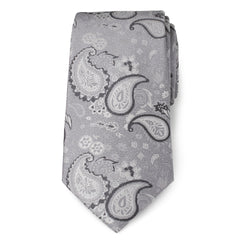 Gray Paisley Men's Tie