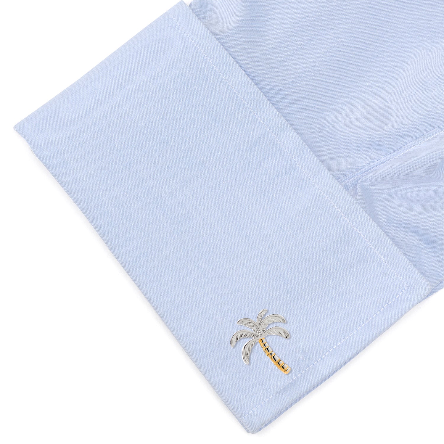  Cufflinks Palm Tree Silver Gold Cufflinks - Default Title - Bonton