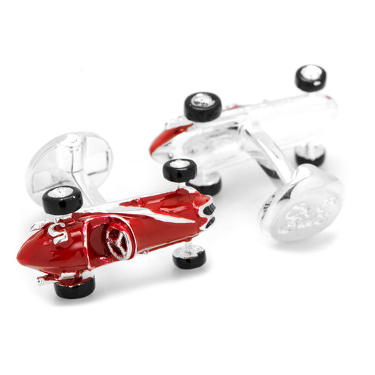 3D Vintage Race Car Cufflinks