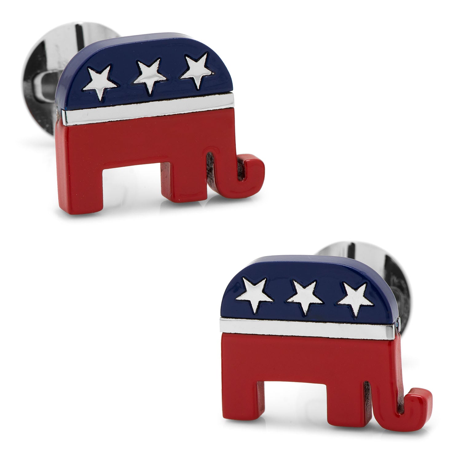  Cufflinks Stainless Steel Republican Elephant Cufflinks - Default Title - Bonton