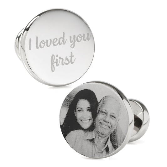 I Loved You First Custom Photo Cufflinks