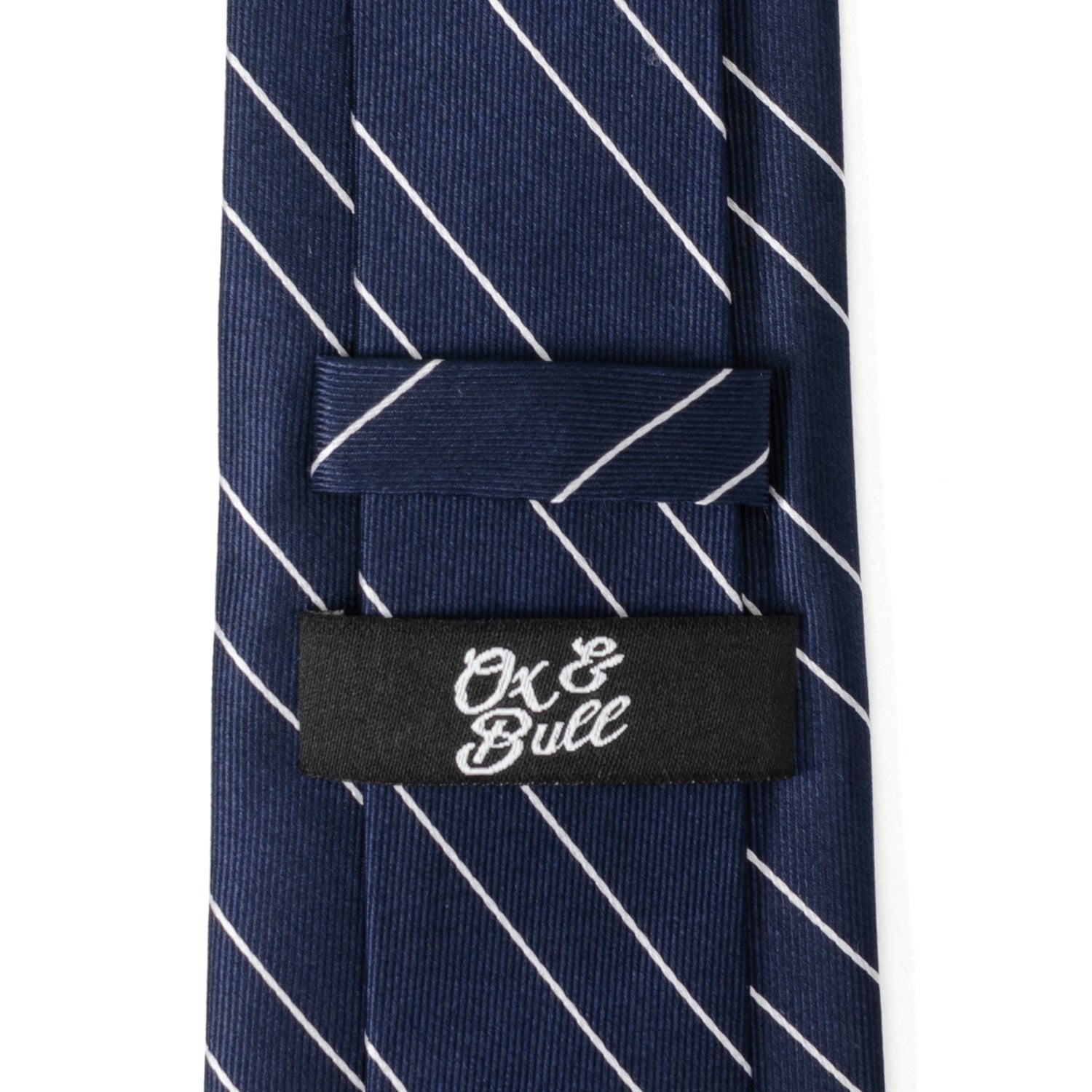  Cufflinks Classic Navy Stripe Men's Tie - Default Title - Bonton