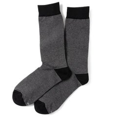 Striped Gray Black Men's Socks