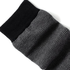 Striped Gray Black Men's Socks