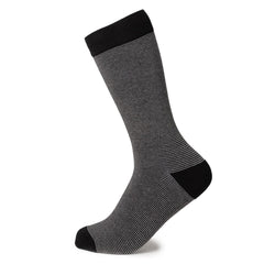 Striped Gray Black Men's Socks