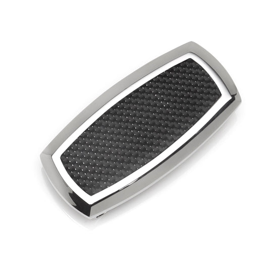 Stainless Steel Inlaid Black Carbon Fiber Money Clip