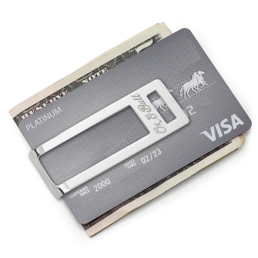 Stainless Steel Cut Out Money Clip