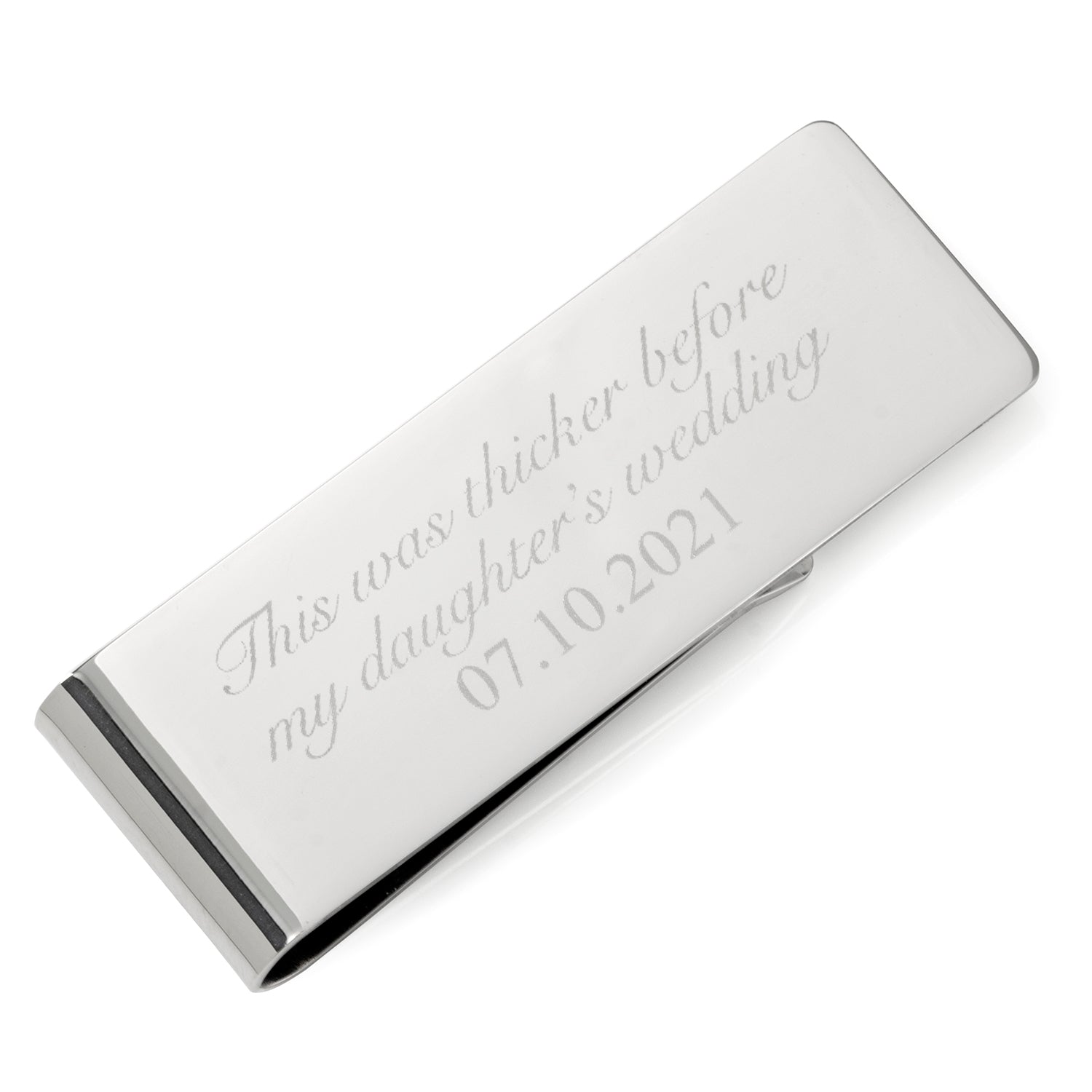  Cufflinks Father of Bride Wedding Date Money Clip - Default Title - Bonton