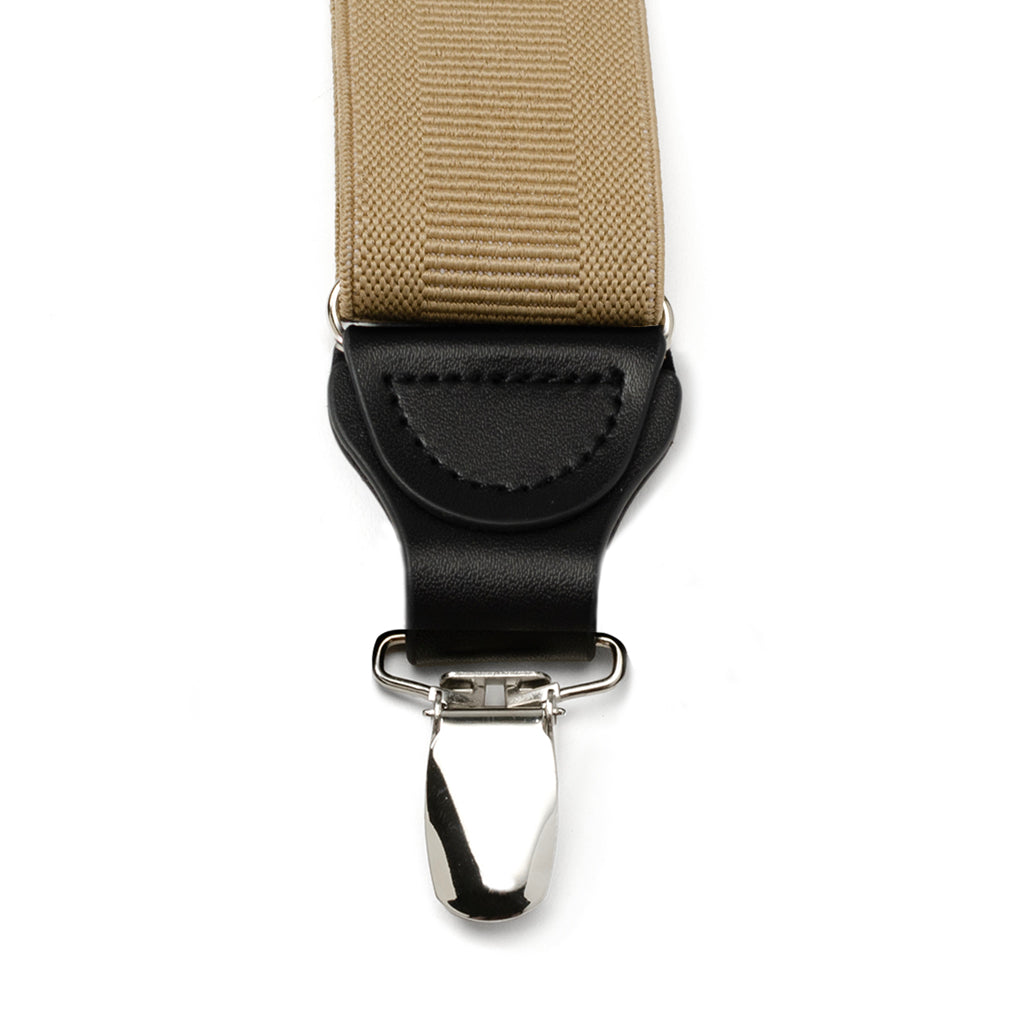  Cufflinks Tan Convertible Suspenders - Default Title - Bonton