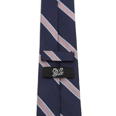 The Travis Tie (Navy Pink Stripe Men's Tie)