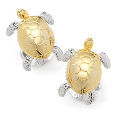 Turtle Movement 3D Cufflinks