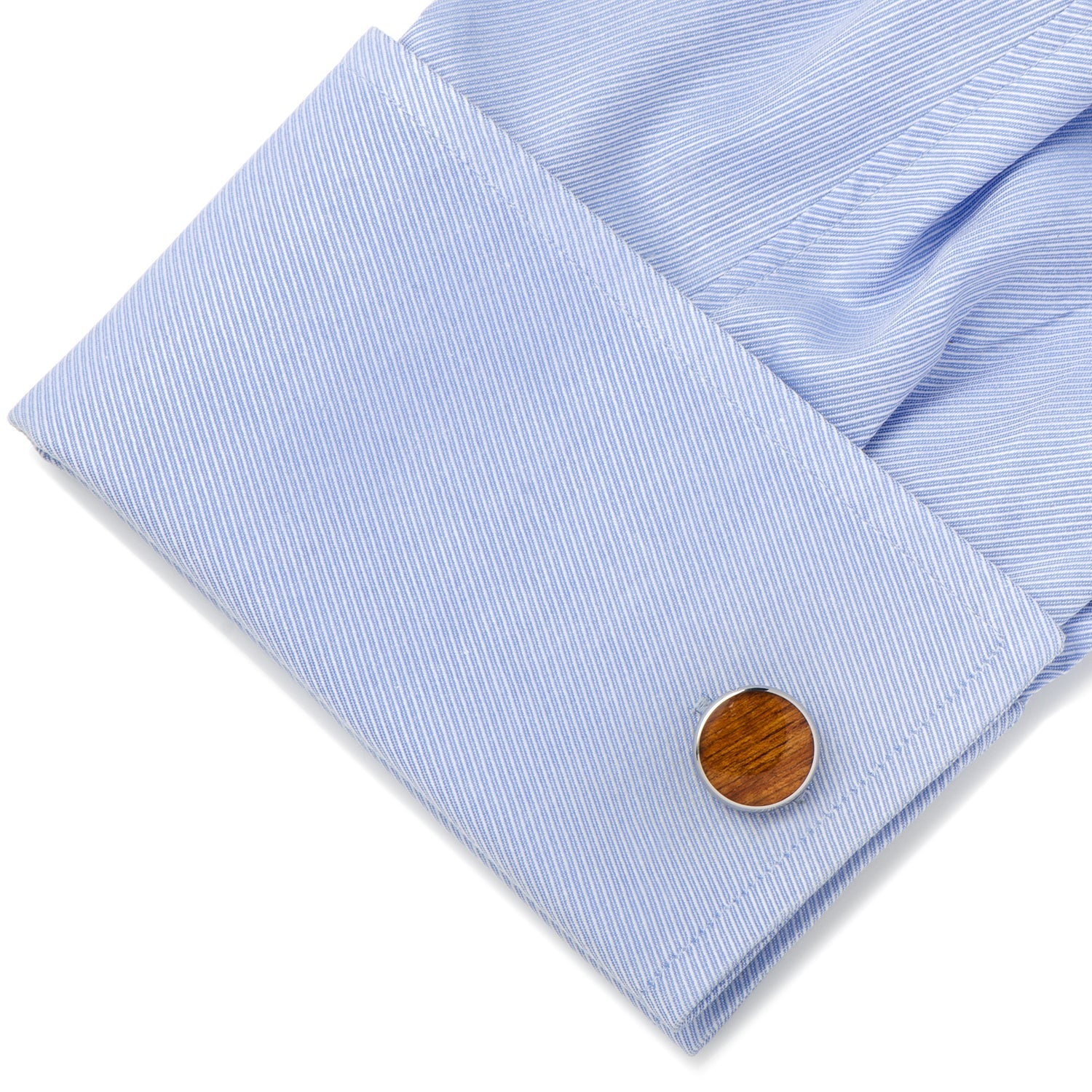  Cufflinks Stainless Steel Wood Cufflinks - Default Title - Bonton