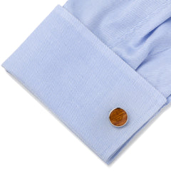 Stainless Steel Wood Cufflinks