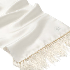 White Silk Tuxedo Scarf