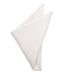 Cream Linen Pocket Square