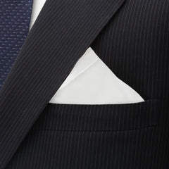 White Silk Pocket Square