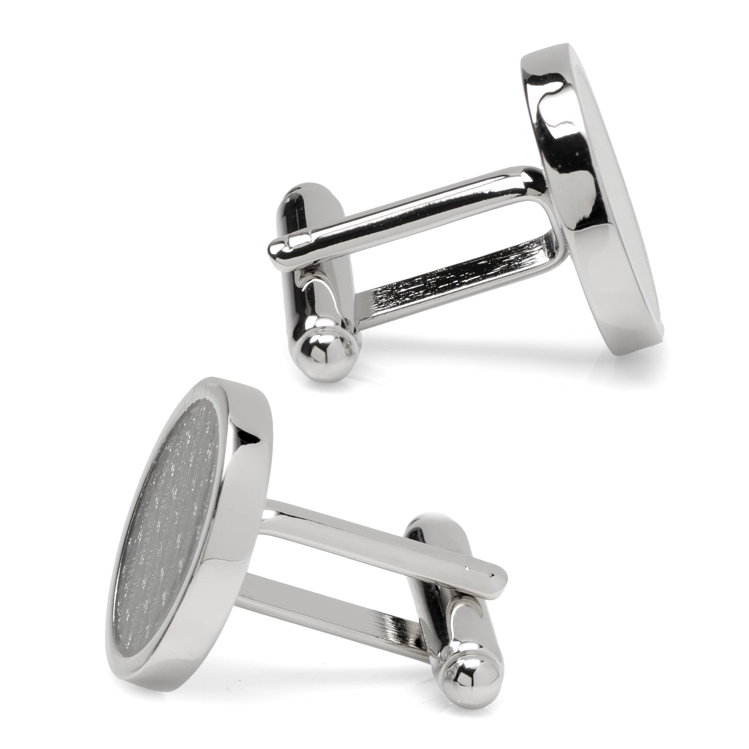  Cufflinks Woven Metal Black Cufflinks - Default Title - Bonton