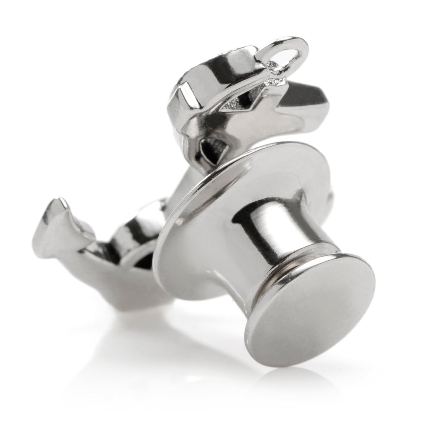  Cufflinks 3D Anchor Sterling Silver Lapel Pin - Default Title - Bonton