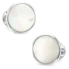 Sterling Silver Classic Formal Mother of Pearl 5-Stud Set