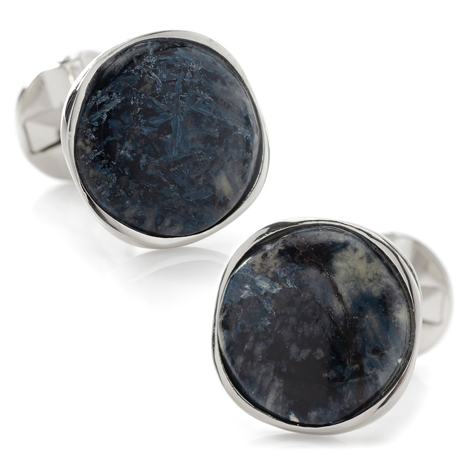  Cufflinks Sterling Silver Classic Formal Pietersite Cufflinks - Default Title - Bonton