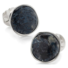 Sterling Silver Classic Formal Pietersite Cufflinks