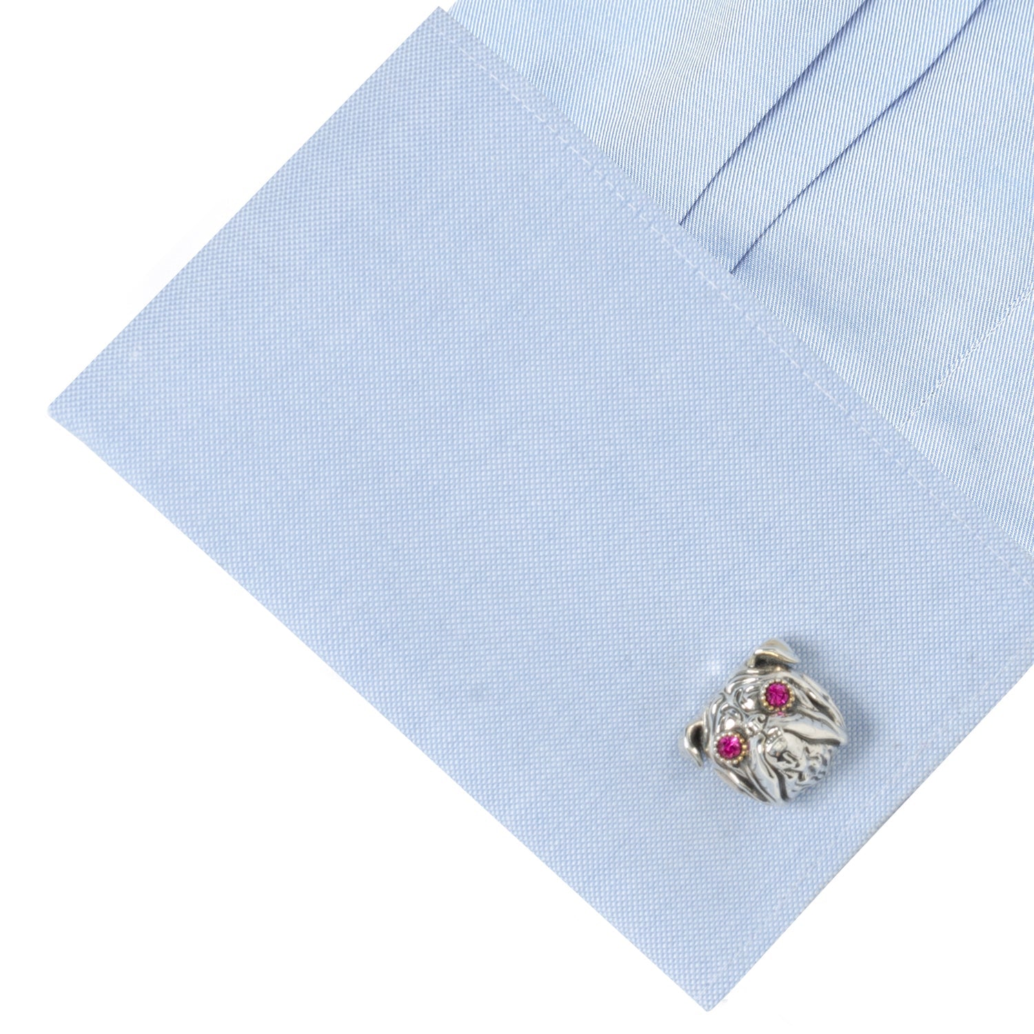  Cufflinks Sterling Silver English Bulldog Cufflinks - Default Title - Bonton