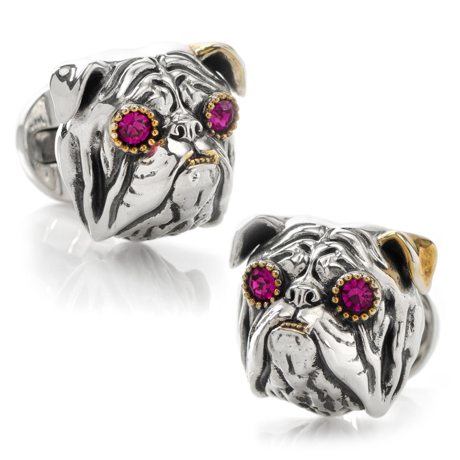  Cufflinks Sterling Silver English Bulldog Cufflinks - Default Title - Bonton