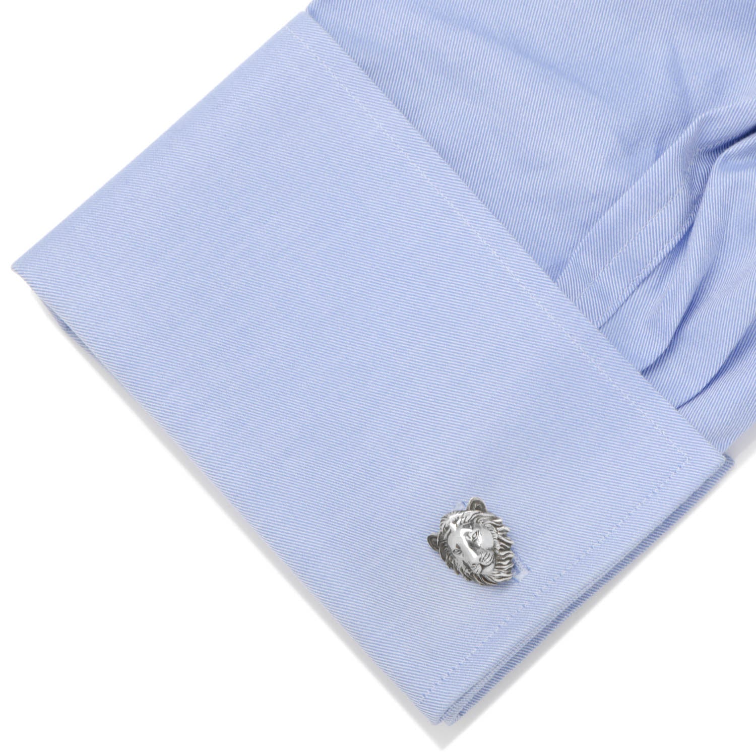  Cufflinks Sterling Lion Head Cufflinks - Default Title - Bonton