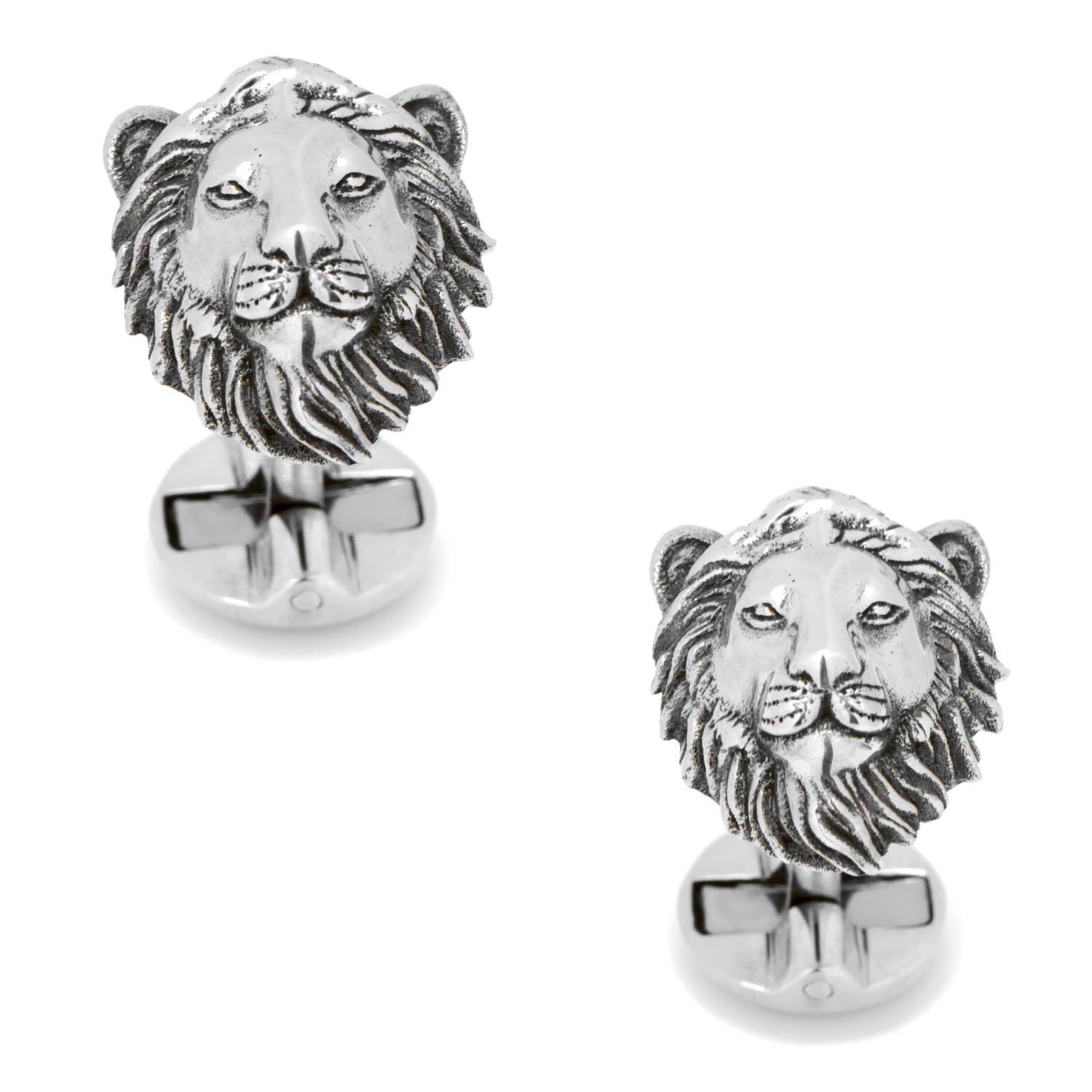  Cufflinks Sterling Lion Head Cufflinks - Default Title - Bonton