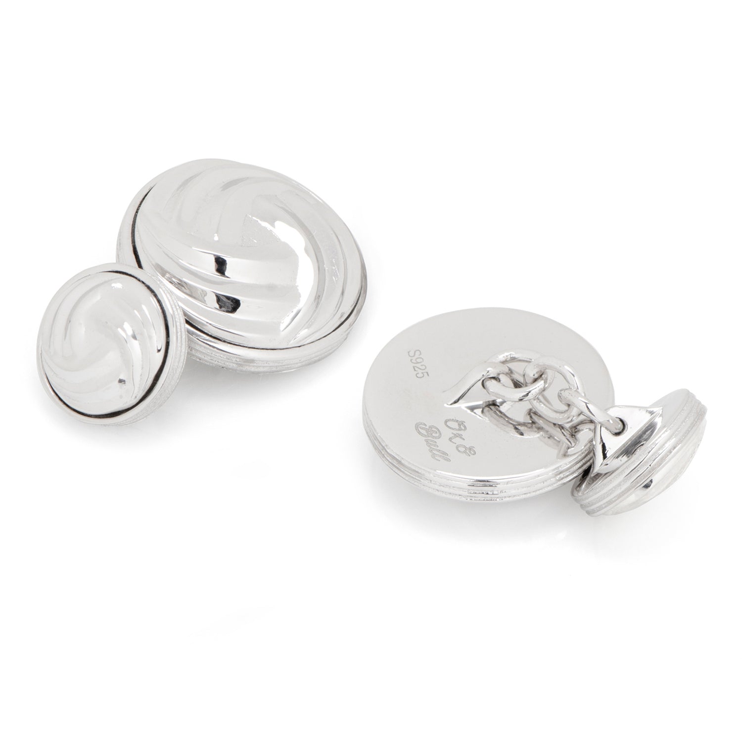  Cufflinks Modern Knot Sterling Silver Cufflinks - Default Title - Bonton