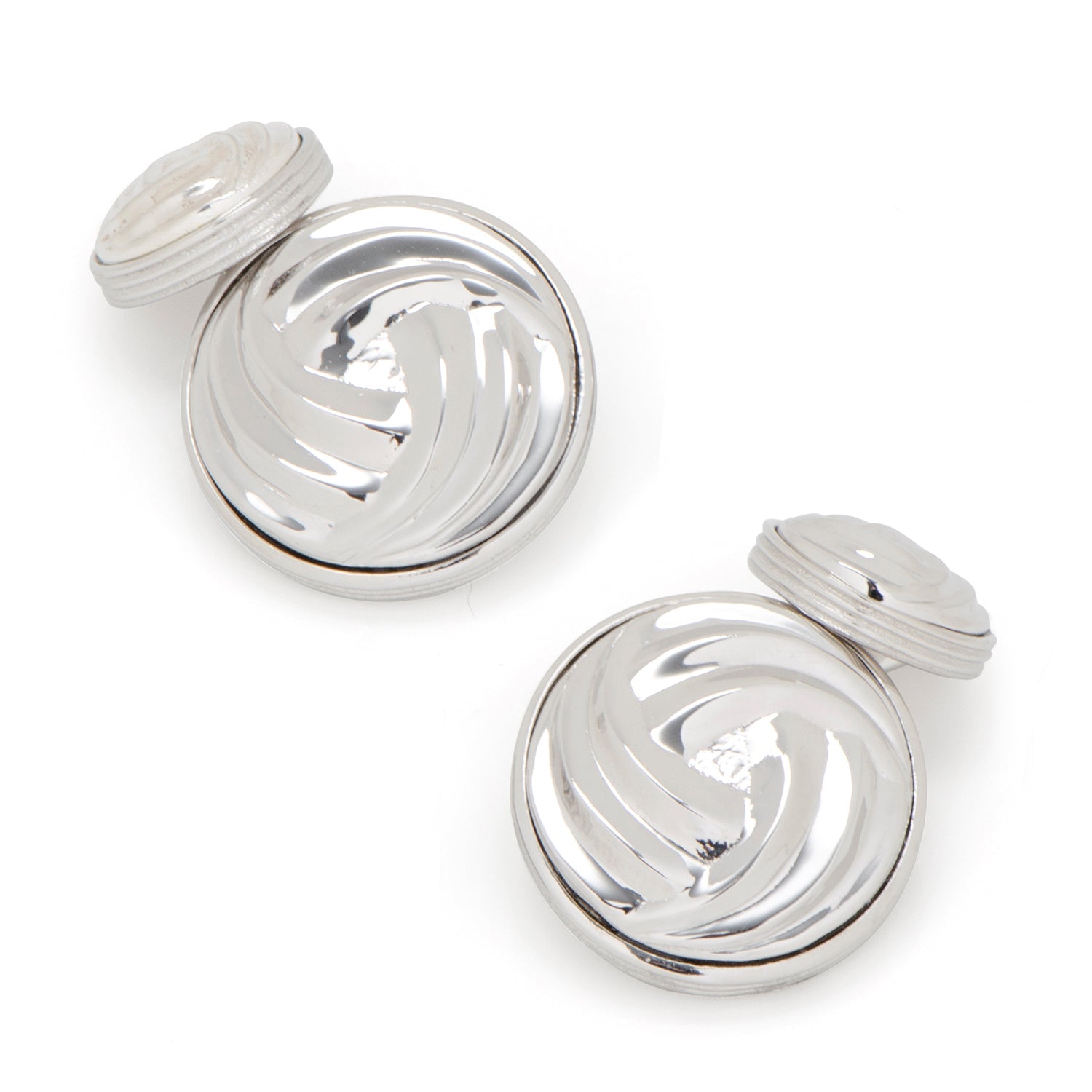  Cufflinks Modern Knot Sterling Silver Cufflinks - Default Title - Bonton