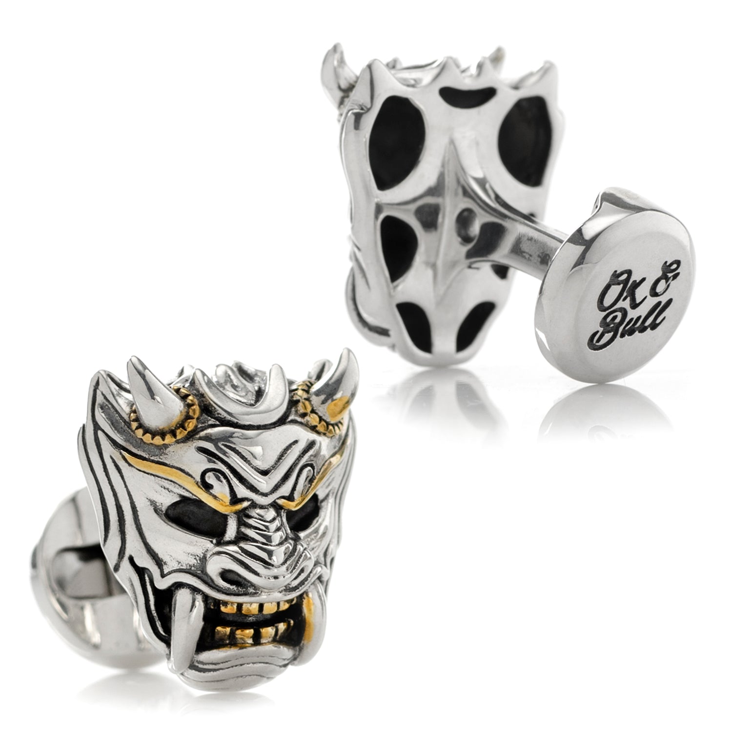  Cufflinks Samurai Mask Cufflinks - Default Title - Bonton