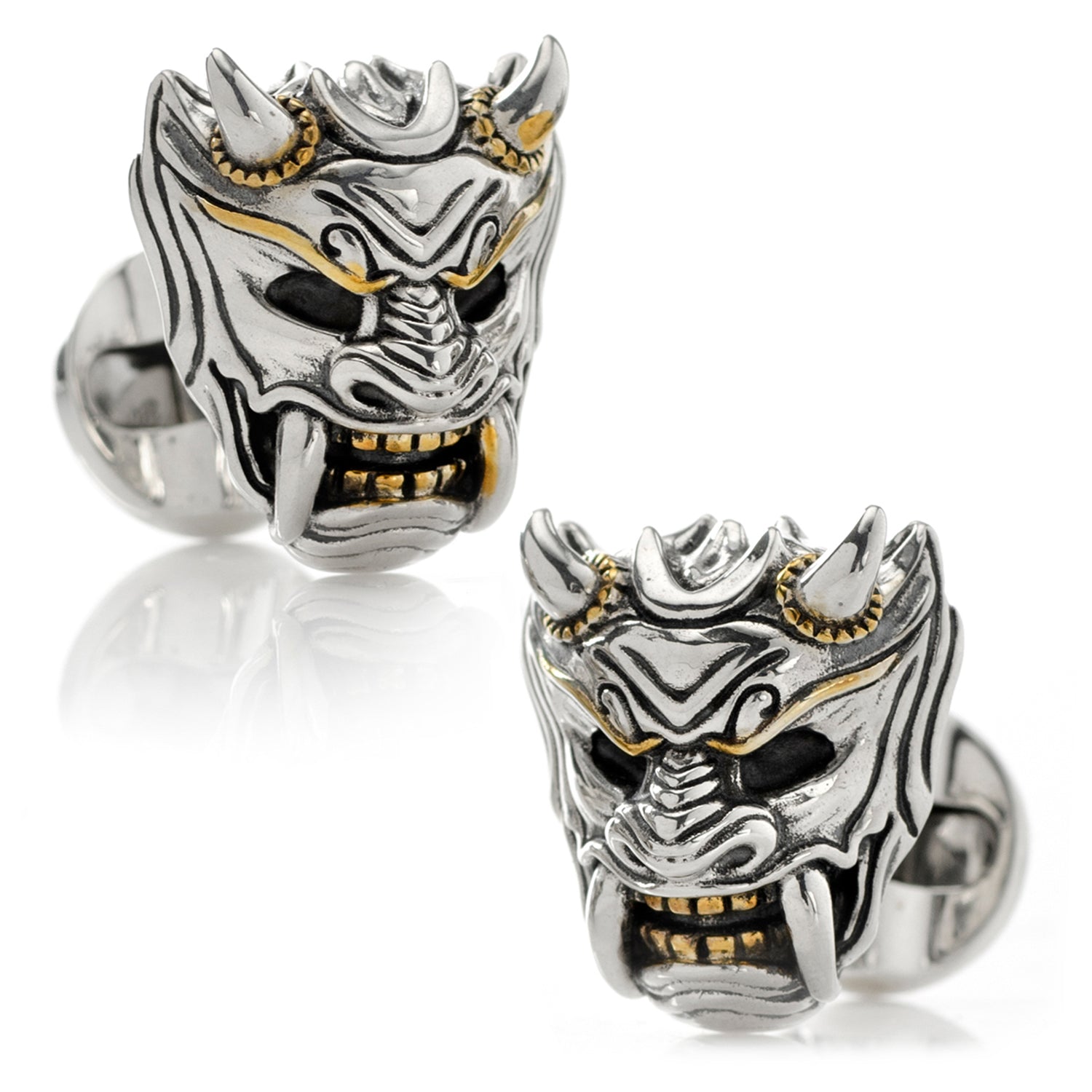  Cufflinks Samurai Mask Cufflinks - Default Title - Bonton