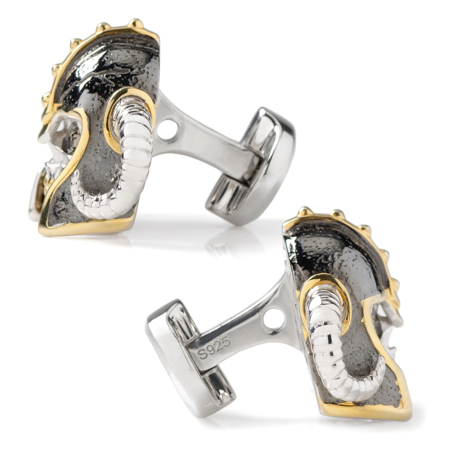  Cufflinks Viking Helmet 3D Cufflink - Default Title - Bonton