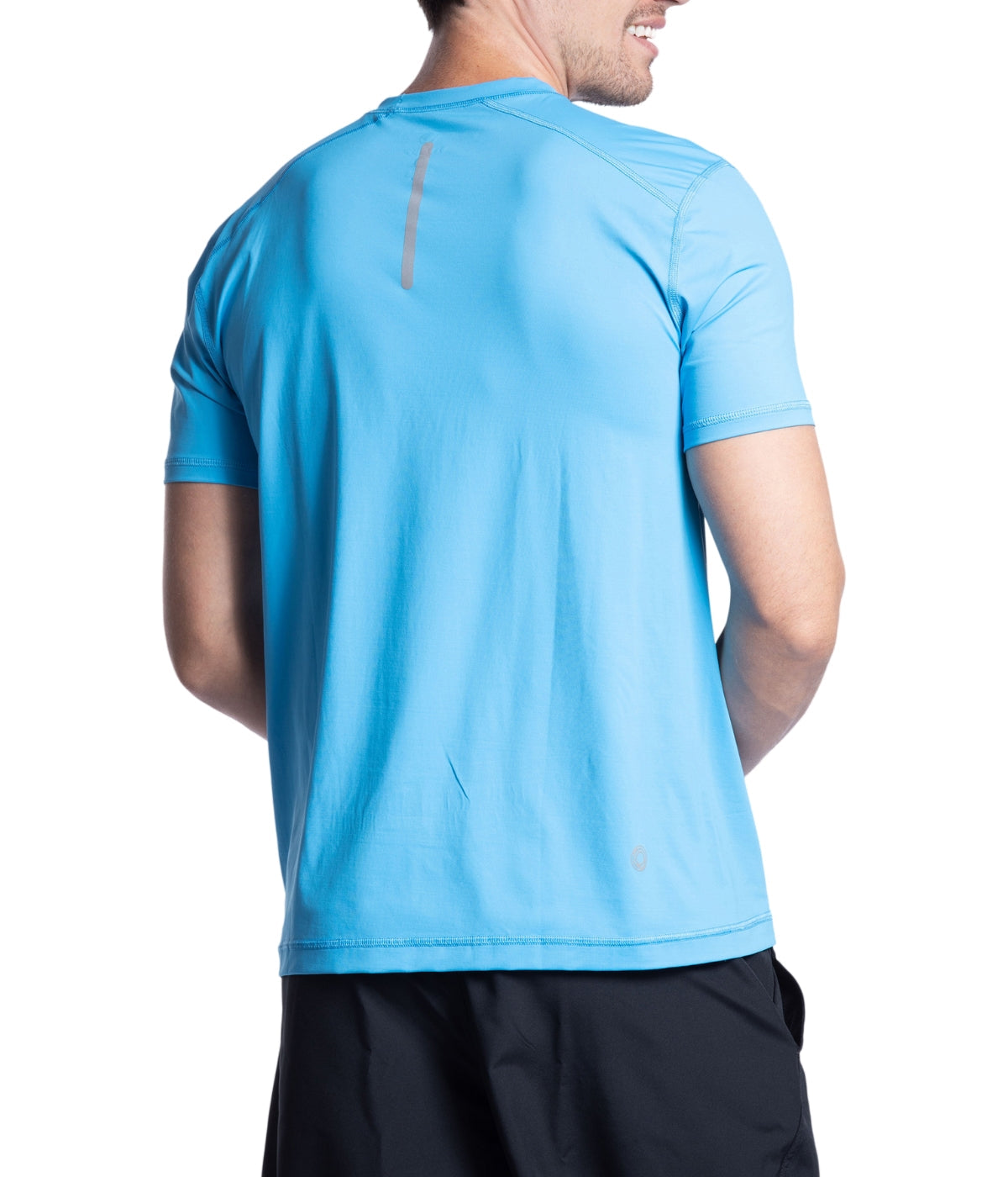  BloqUV BloqUV Men's UPF 50+ Sun Protection Short Sleeve Crew Neck Top - Ocean Blue - Bonton