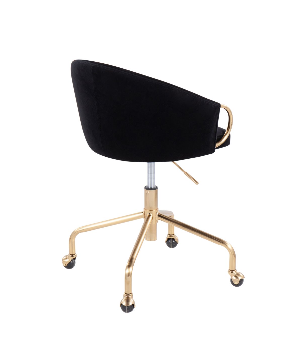  LumiSource Claire Task Chair Gold & Black - Gold & Black - Bonton