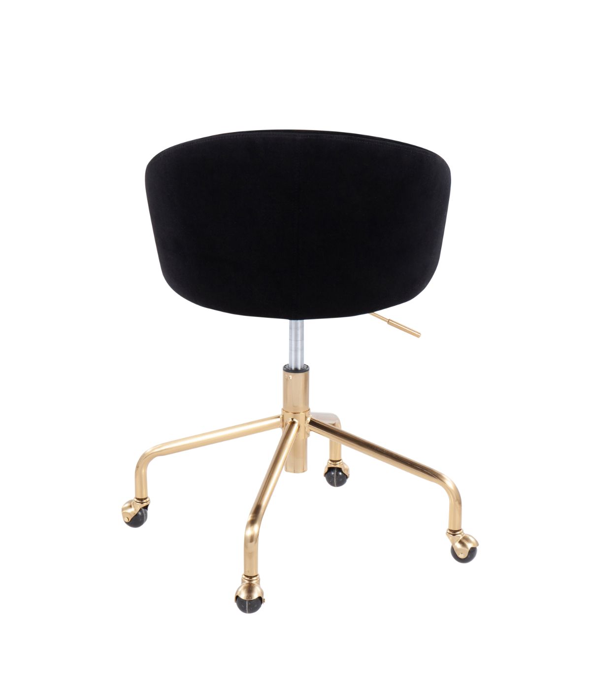  LumiSource Claire Task Chair Gold & Black - Gold & Black - Bonton