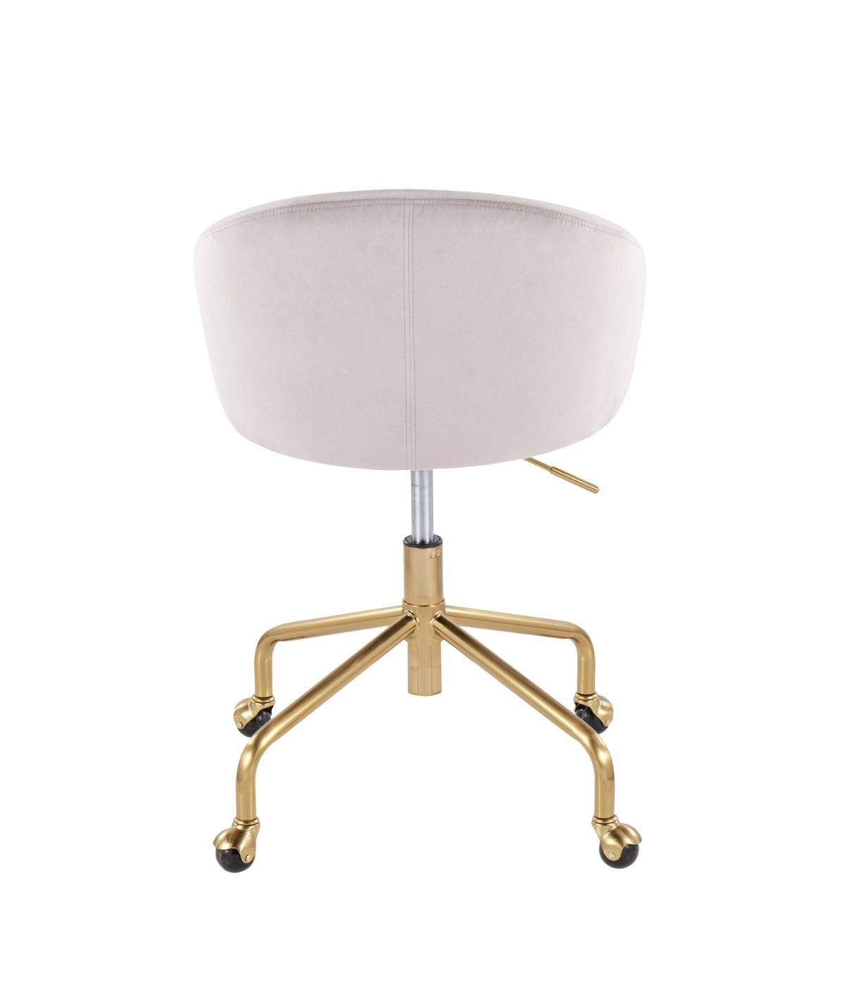  LumiSource Claire Task Chair Gold & Silver - Gold & Silver - Bonton