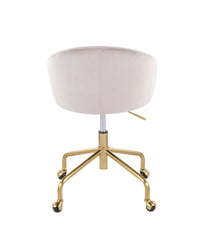 Claire Task Chair Gold & Silver