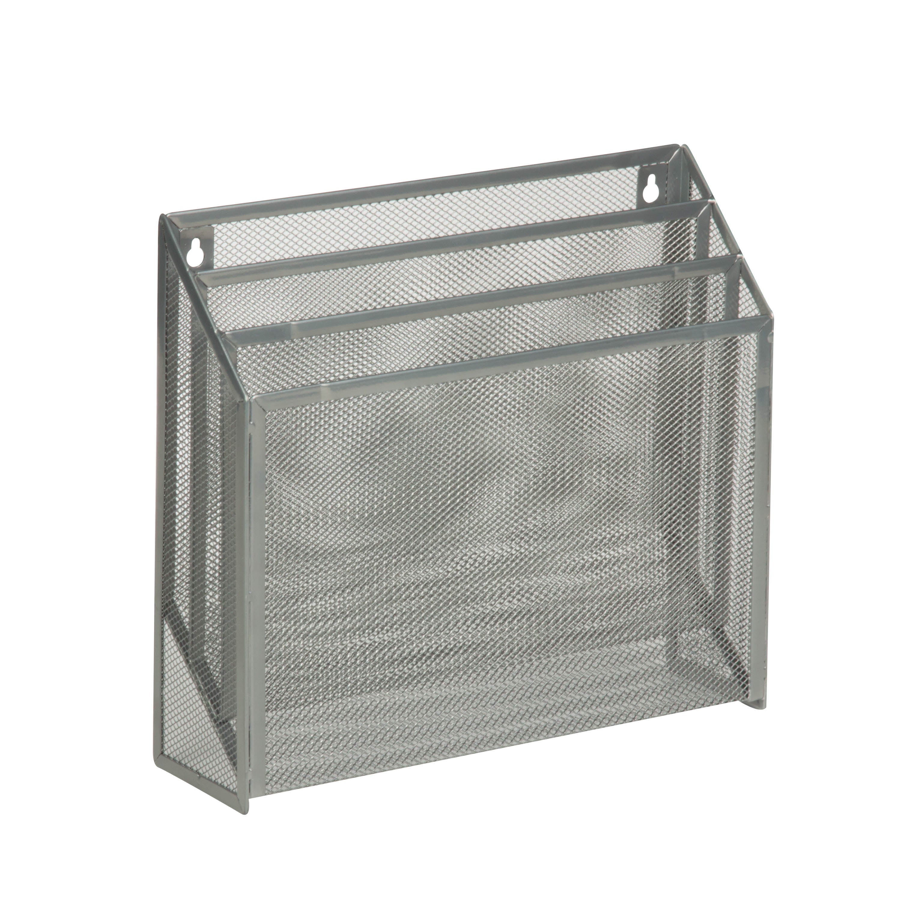  Honey-Can-Do Mesh Vertical File Sorter - Silver - Bonton