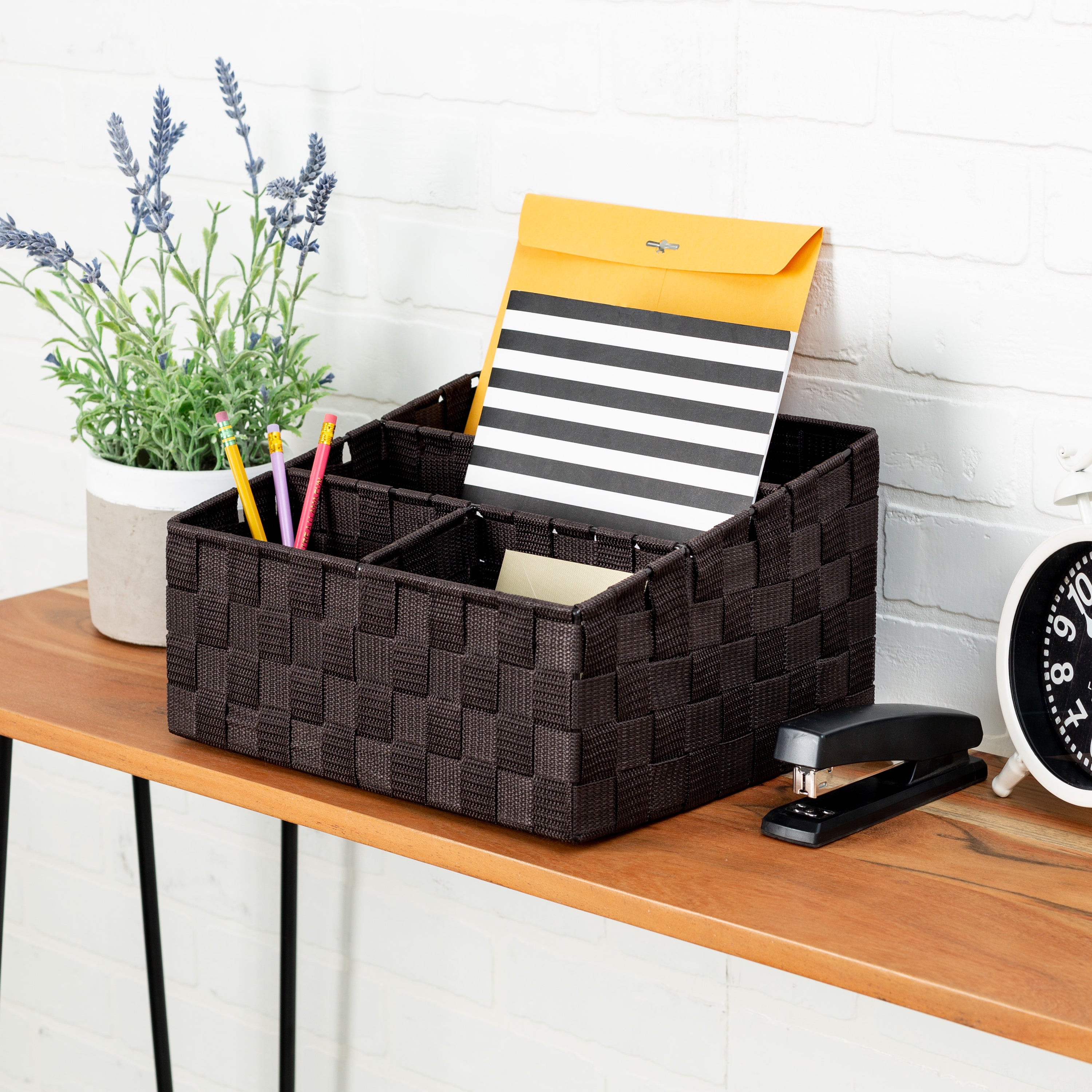  Honey-Can-Do Mail Desk Organizer - Brown - Bonton