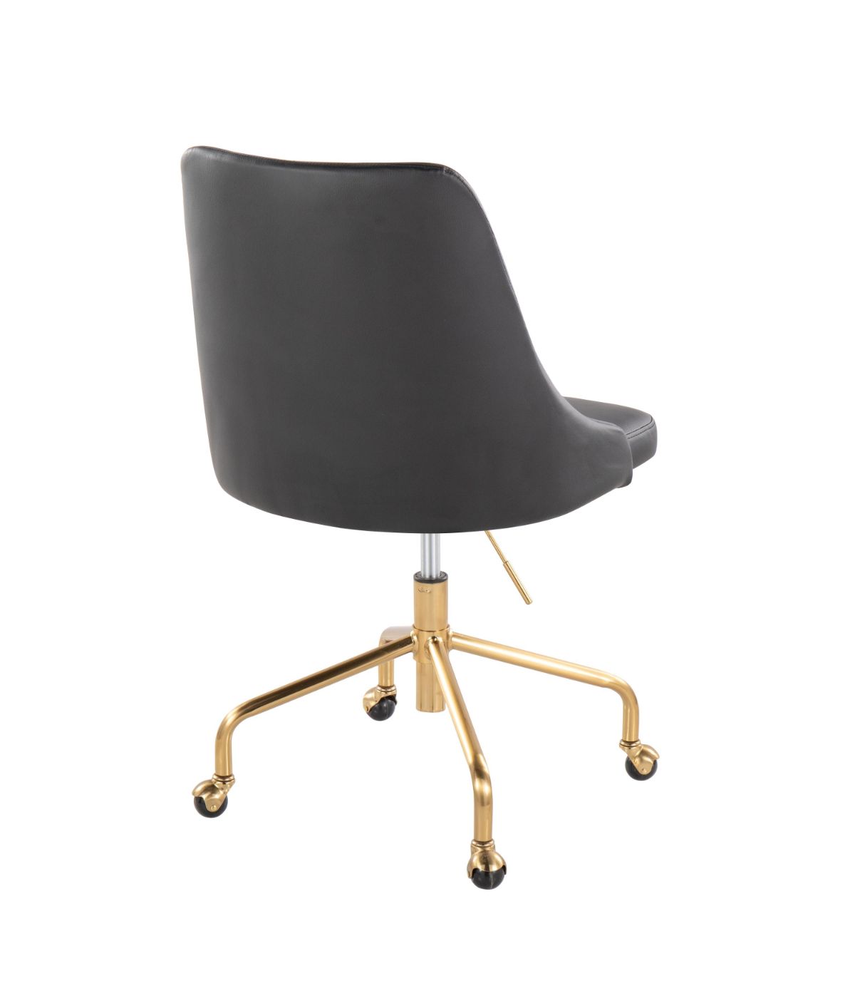  LumiSource Marche Office Chair Gold & Black - Gold & Black - Bonton